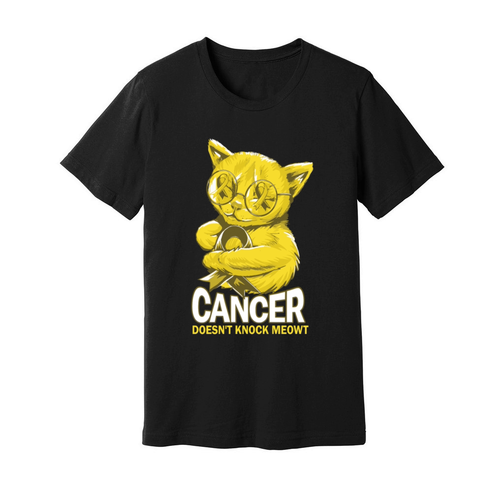 Cancer Doesnt Knock Sarcoma Bone Cancer Unisex Jersey Tee