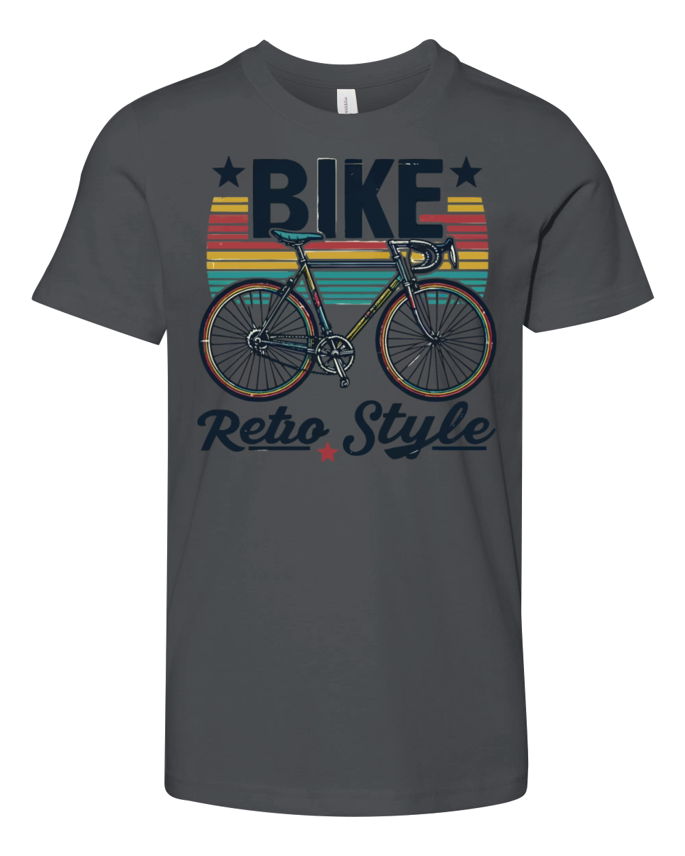Bike Retro Style - bicycle in retro style Youth Unisex Jersey Tee