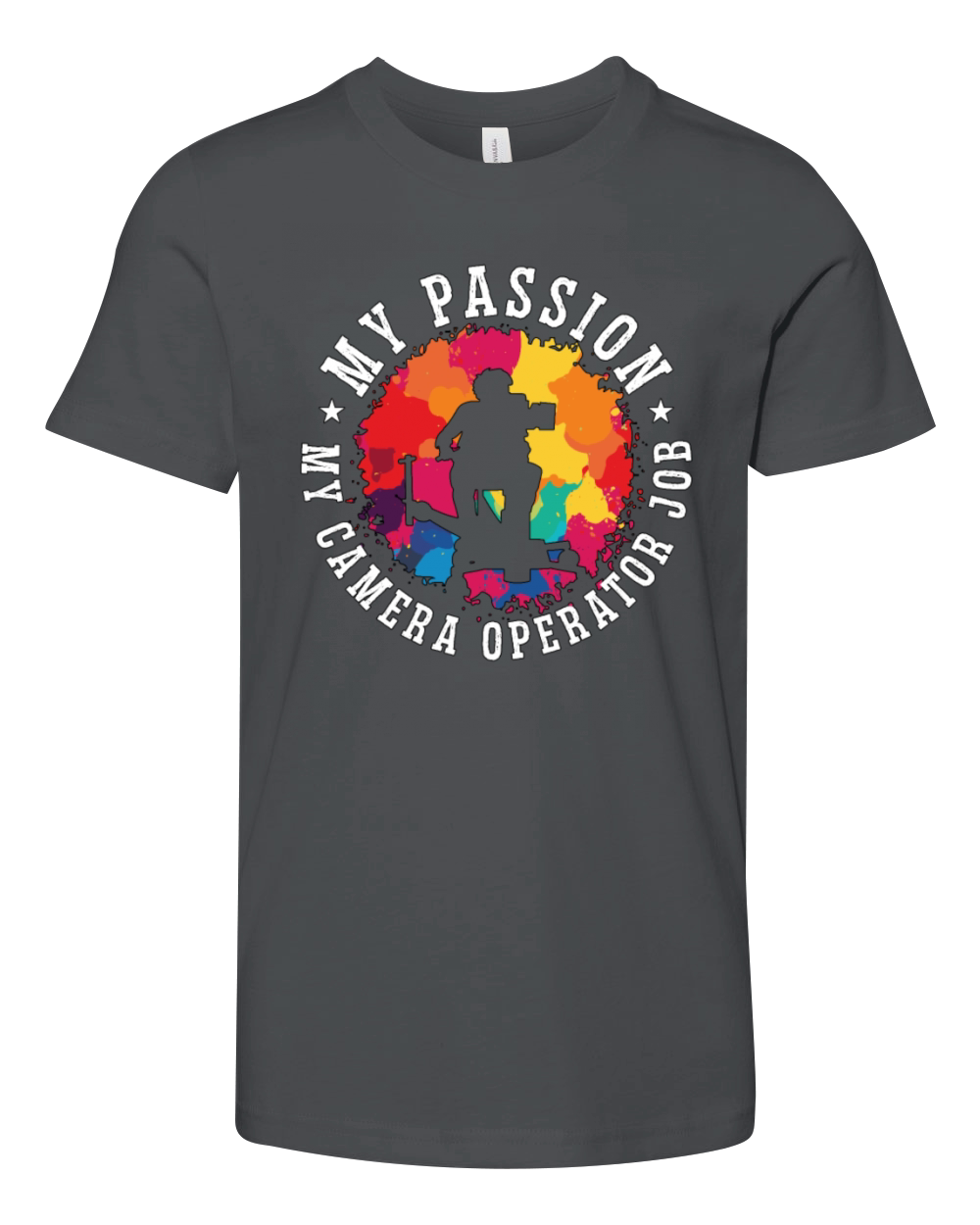 Camera Operator My Passion My Camera Filmmaking Youth Unisex Jersey Tee