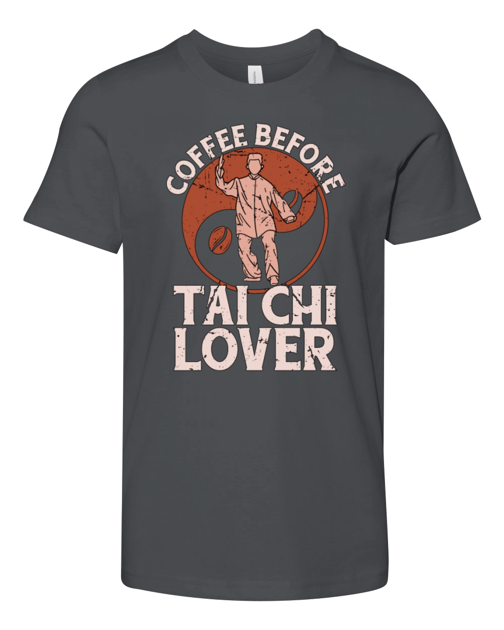 Tai Chi Lover Coffee Loves Meditation Coffee Lover Youth Unisex Jersey Tee
