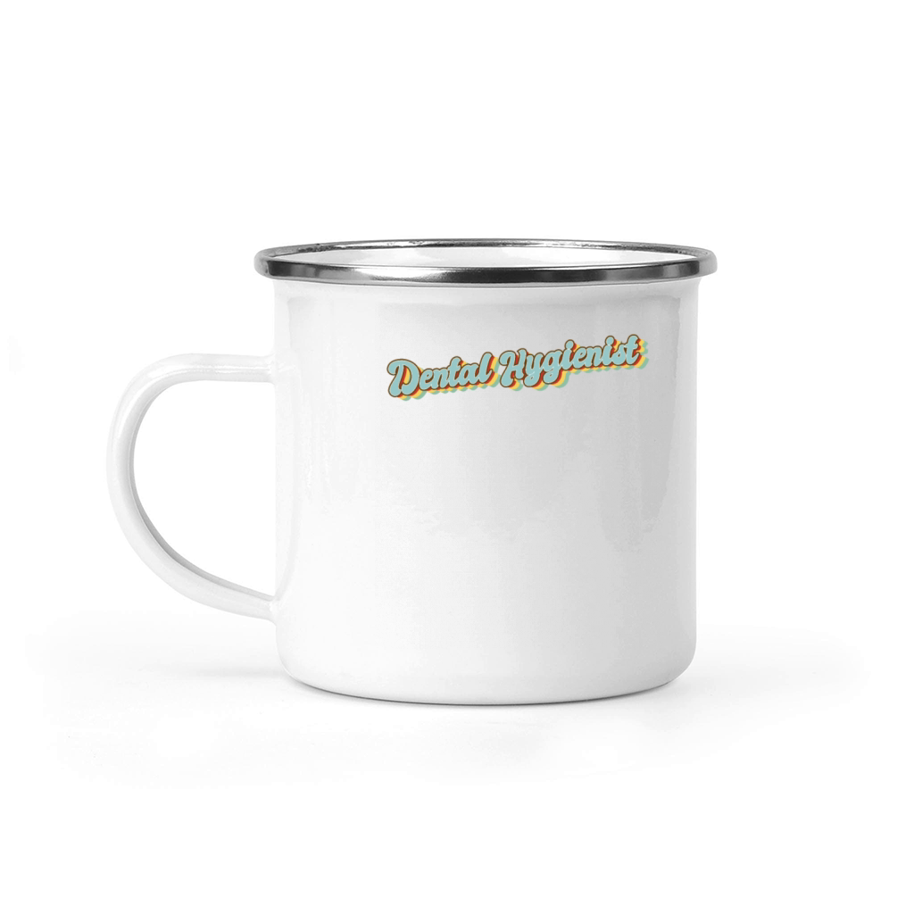 Daddys job funny Quote Mom Dental Hygienist Camping Mug