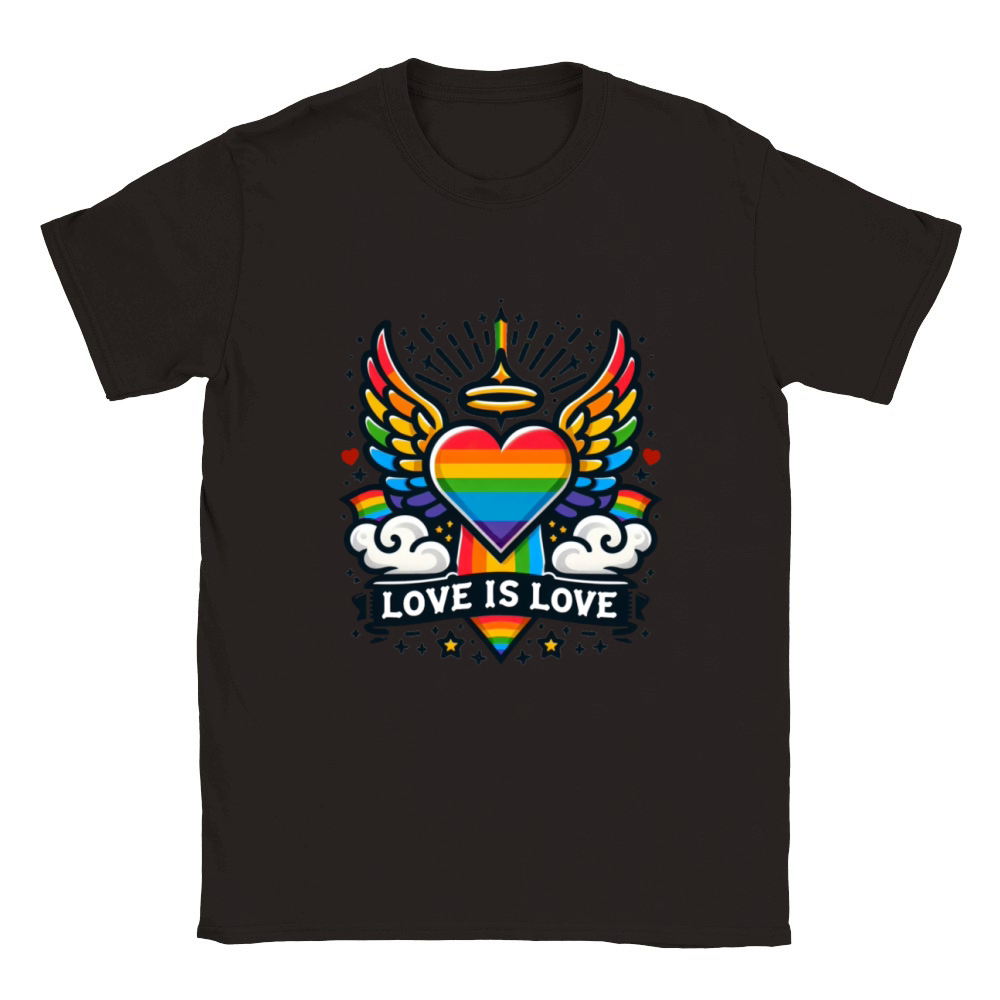 Love Is Love LGBTQ Pride Month Gay Design Classic Kids Crewneck T-shirt