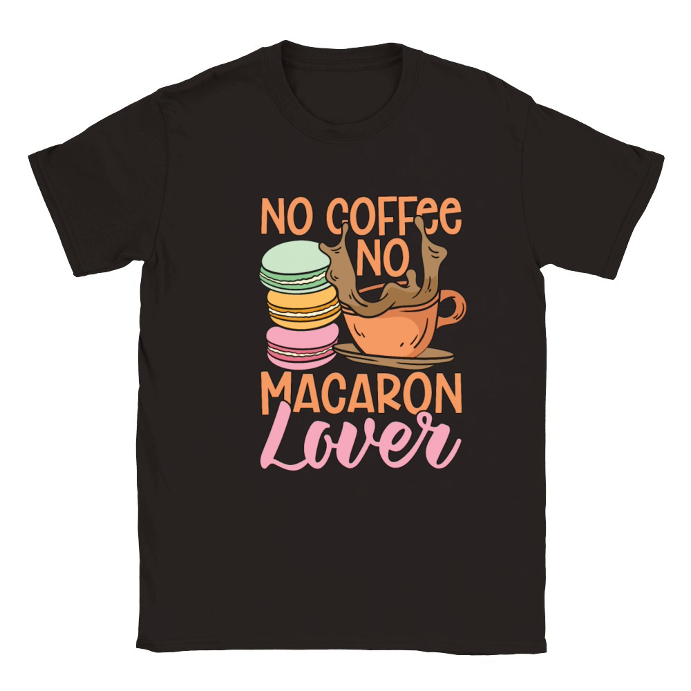 Macaron Lover No Coffee No Macaroon Coffee Lover Classic Kids Crewneck T-shirt