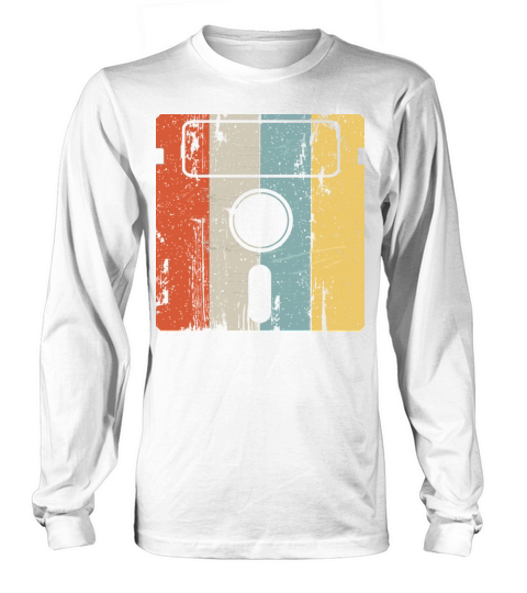 Programmer Nerd Computer Floppy Disc Retro Vintage Long sleeved Unisex