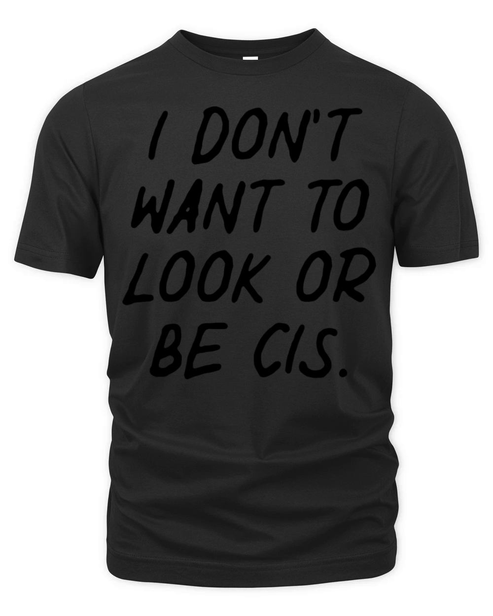 I Don’t Want To Look Or Be Cis Organic Unisex T-shirt