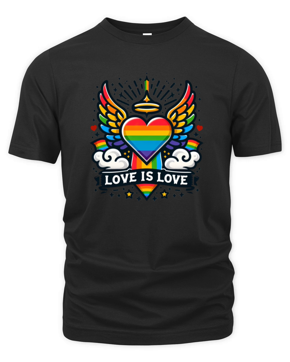 Love Is Love LGBTQ Pride Month Gay Design Organic Unisex T-shirt