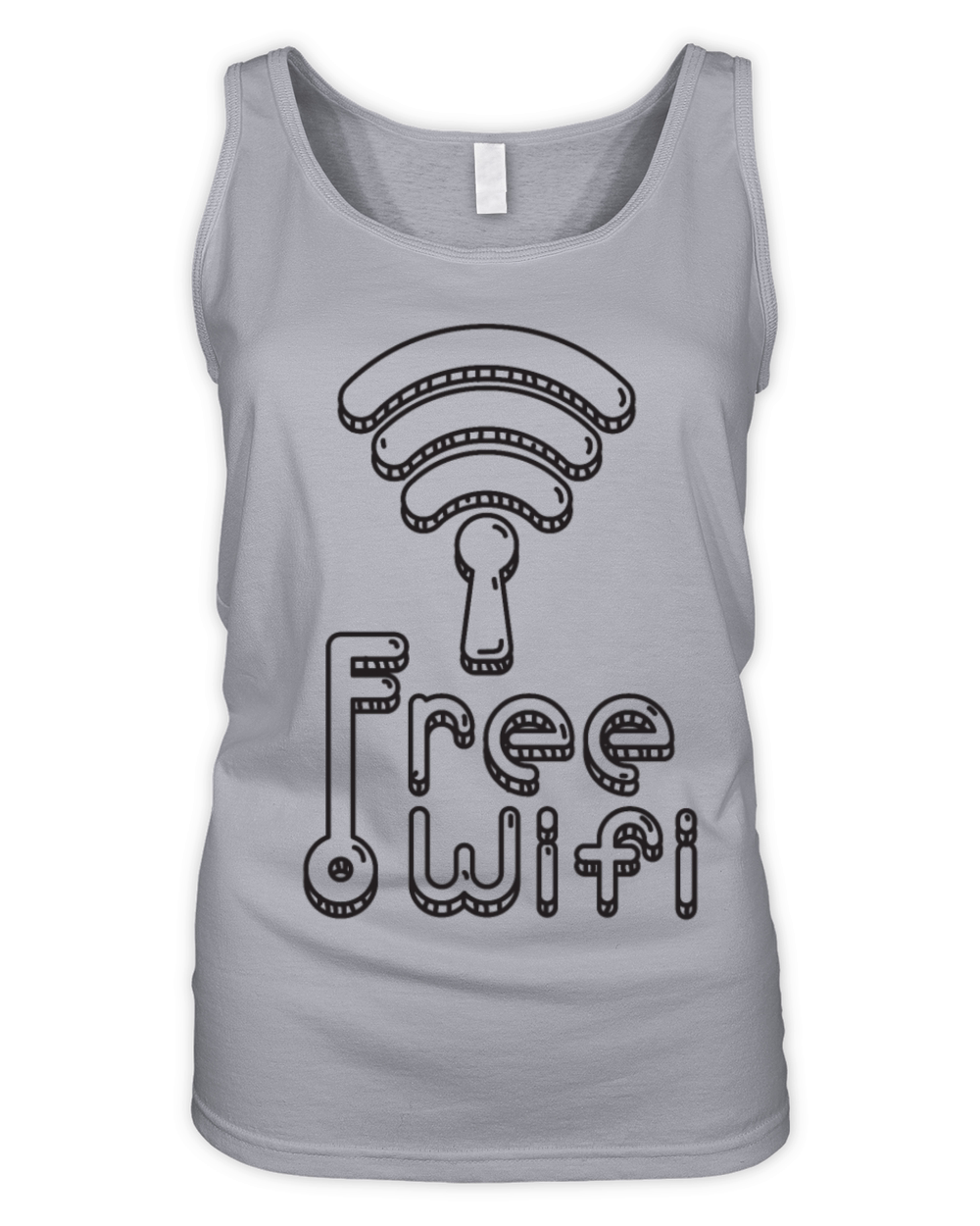 free wifi with key Organic Women's Tank Top