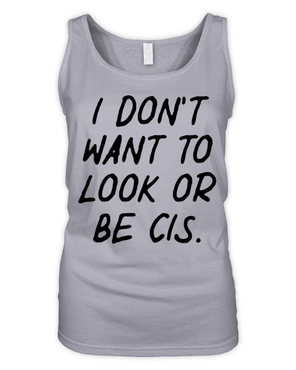 I Don’t Want To Look Or Be Cis Organic Women's Tank Top