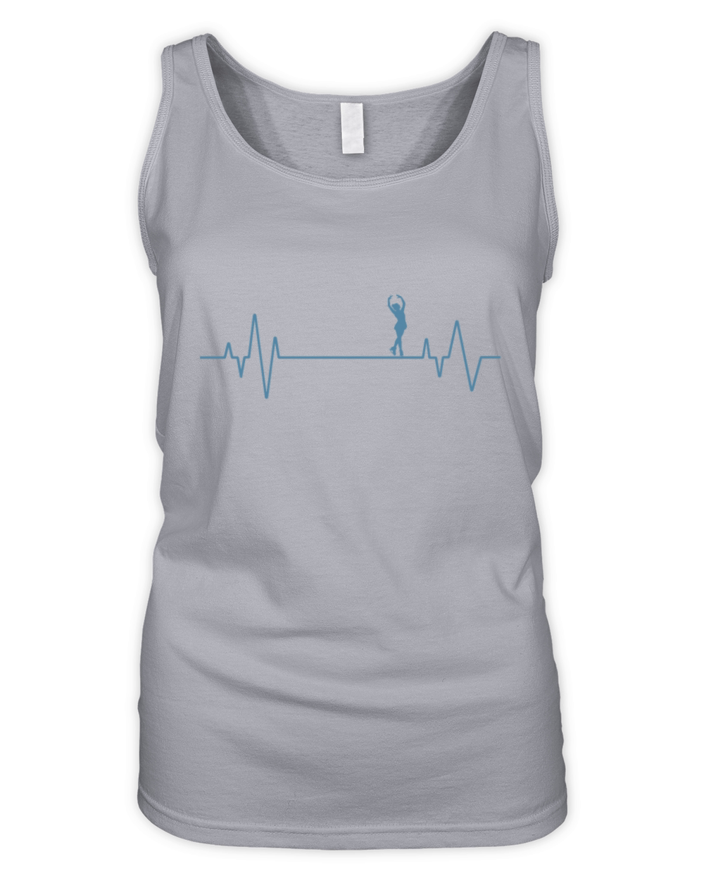 My Heart beats for Skating Organic Women's Tank Top
