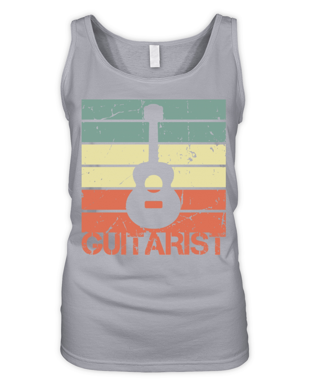 Vintage Guitarist Organic Women's Tank Top