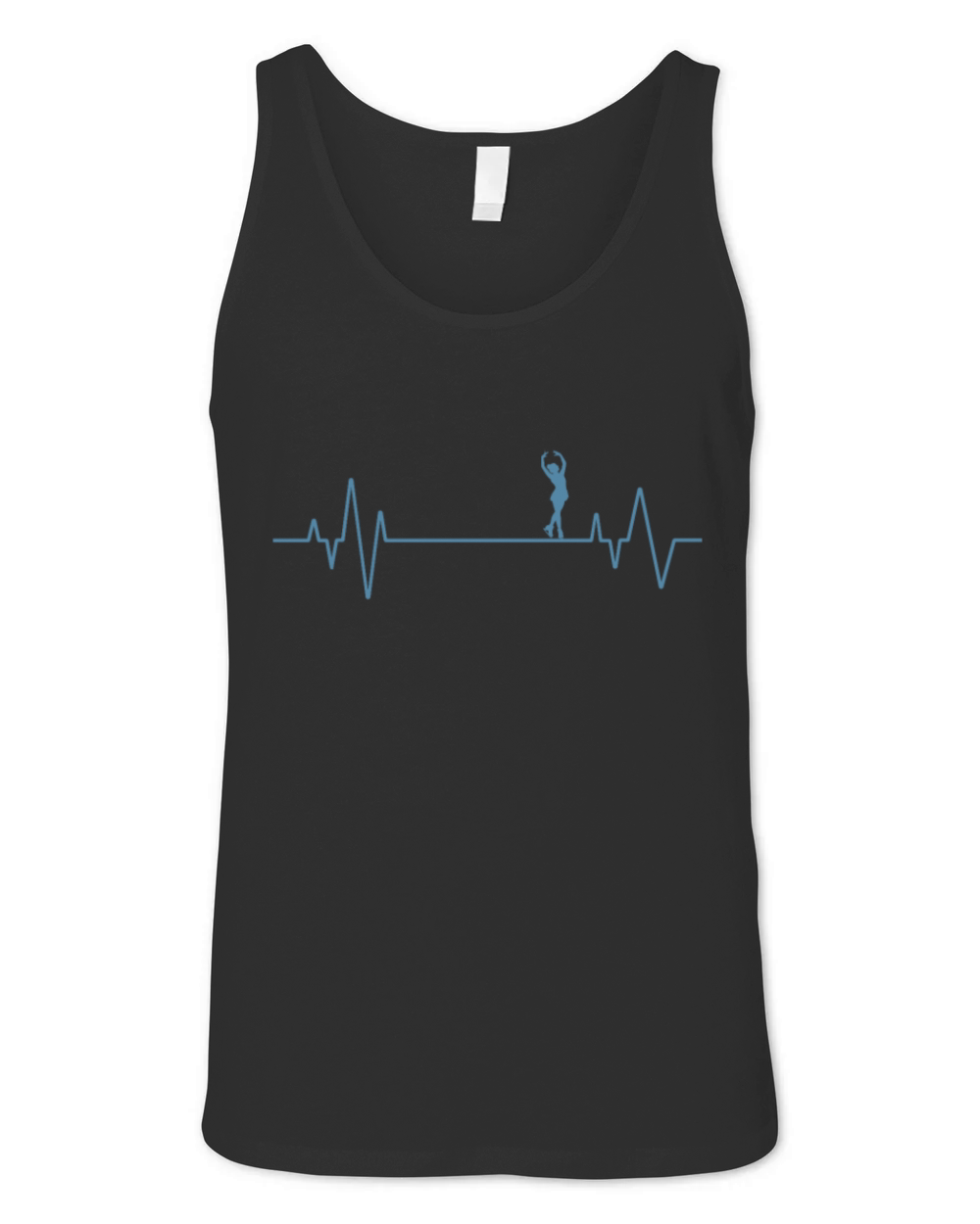 My Heart beats for Skating Unisex Jersey Tank