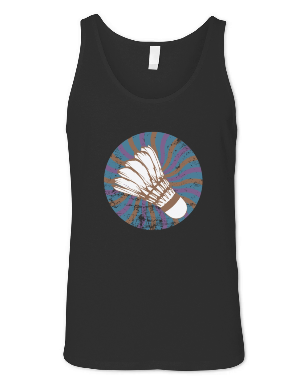 Shuttlecock Badminton Racket Sport Unisex Jersey Tank