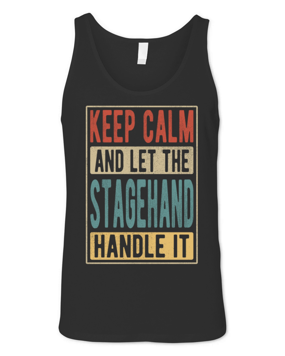 Stagehand Retro Gift Unisex Jersey Tank