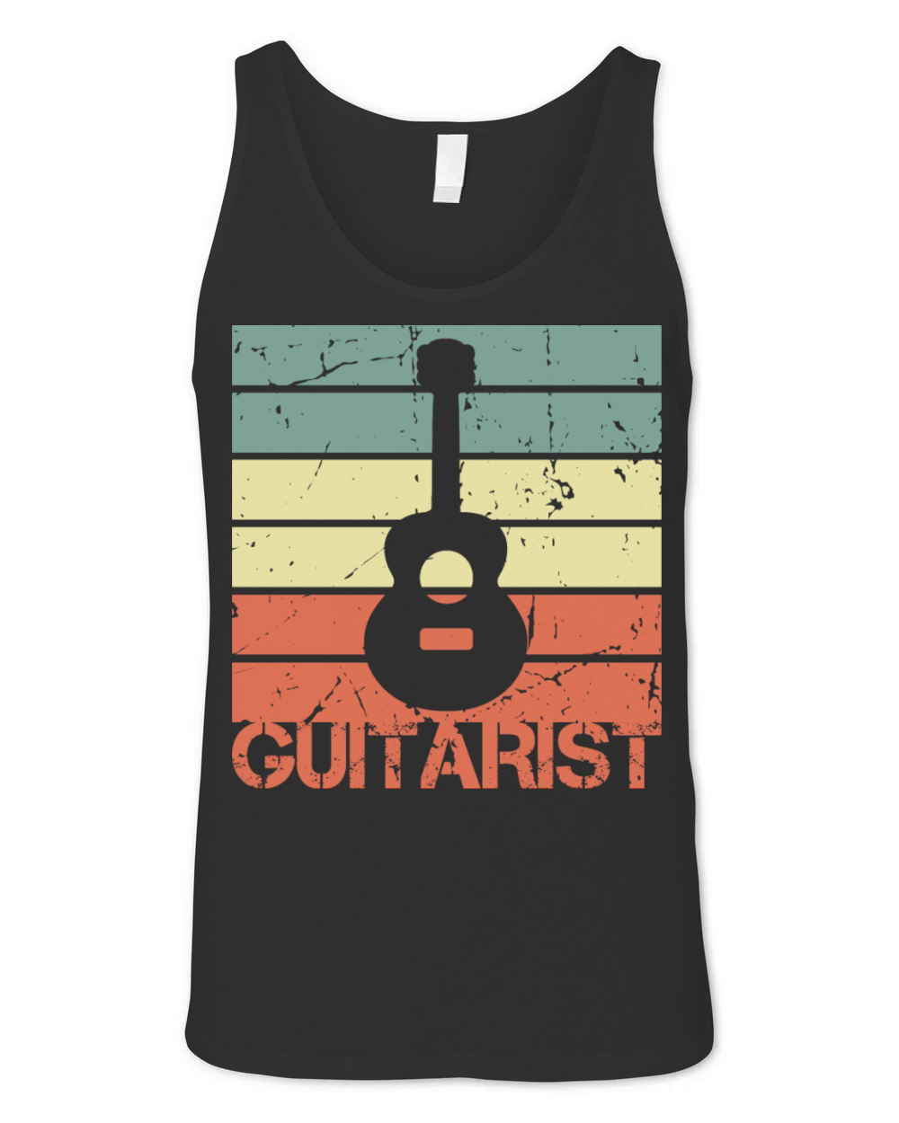 Vintage Guitarist Unisex Jersey Tank