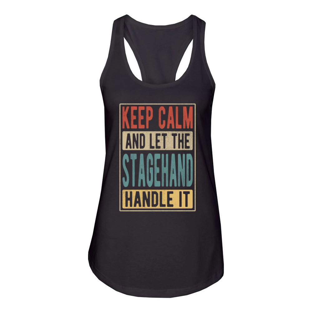 Stagehand Retro Gift Women's Racerback Tank