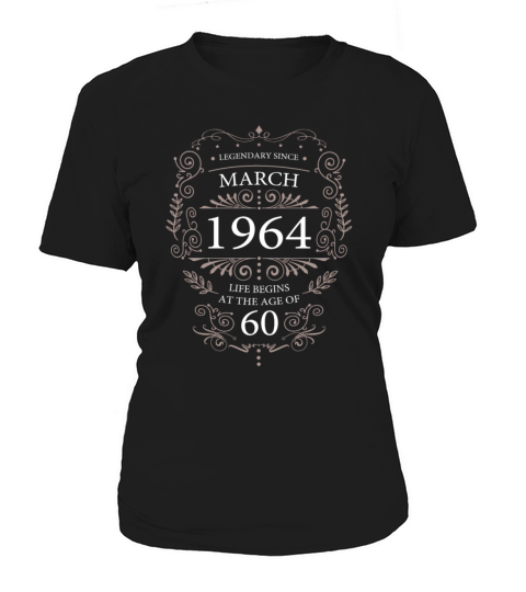 60th Birthday March 1964 Vintage Women's T-Shirt