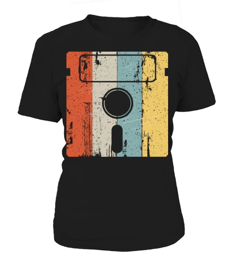 Programmer Nerd Computer Floppy Disc Retro Vintage Women's T-Shirt