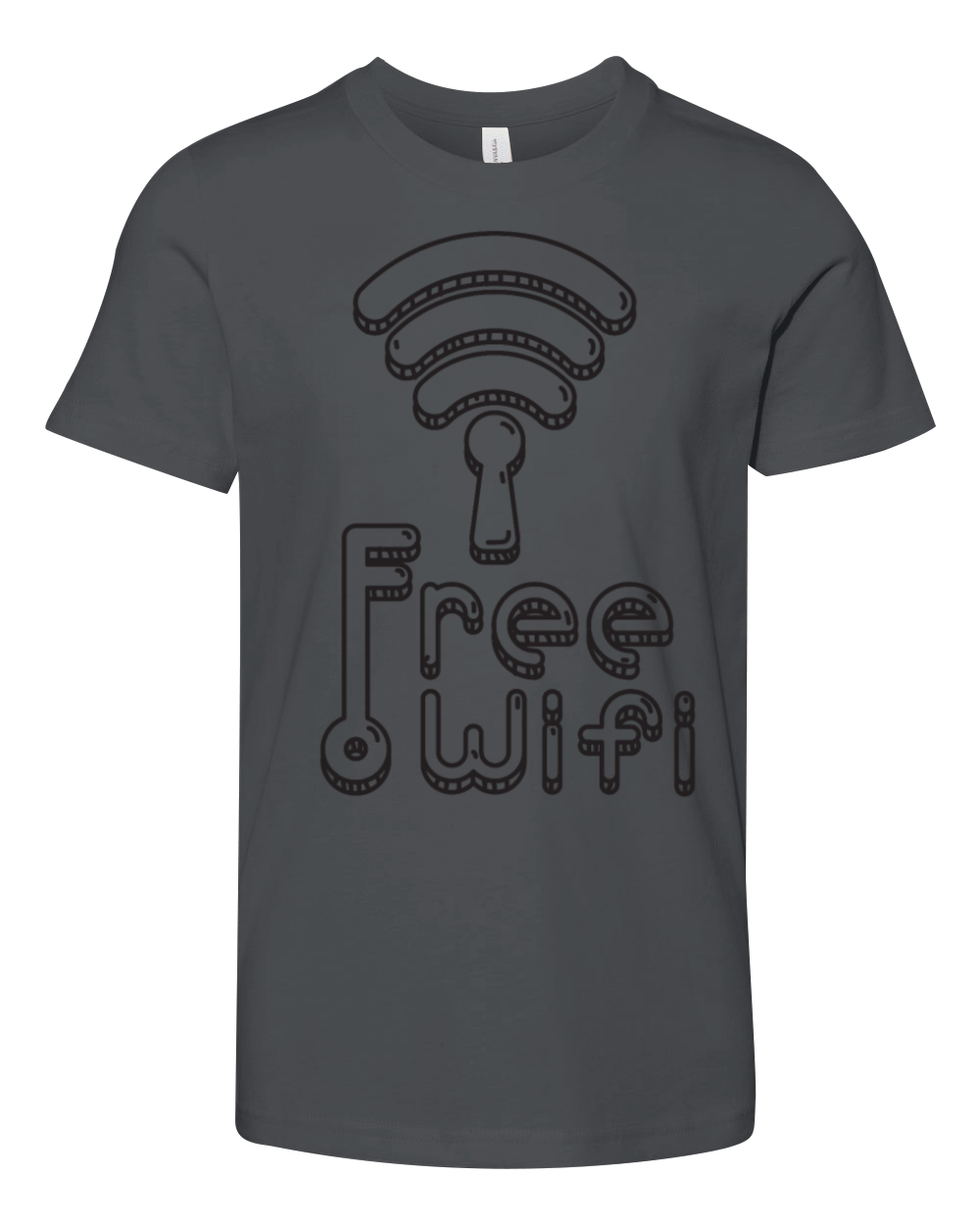 free wifi with key Youth Unisex Jersey Tee