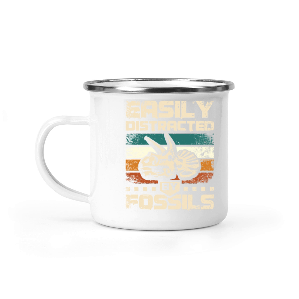 Paleontologist easily distracted by fossils Camping Mug