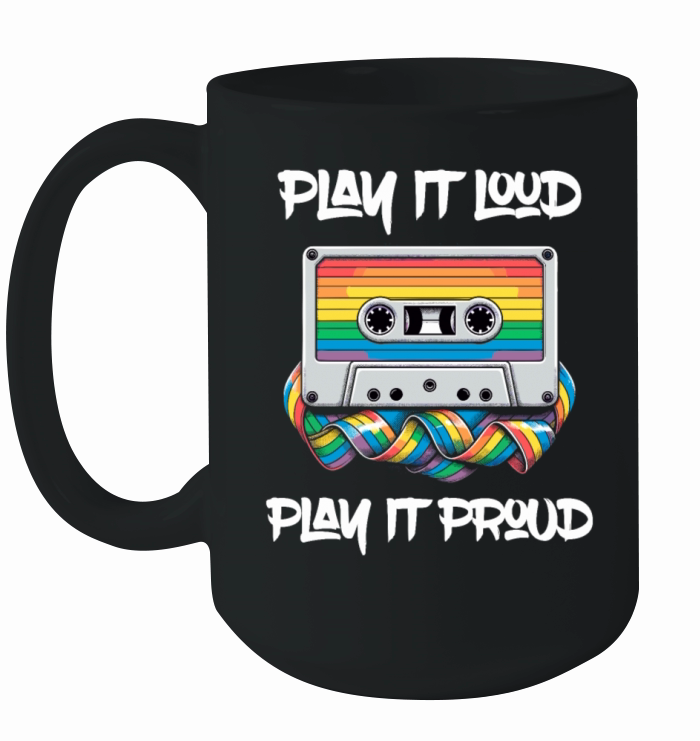 Funny Pride Cassette With Gay Joke Ceramic Mug