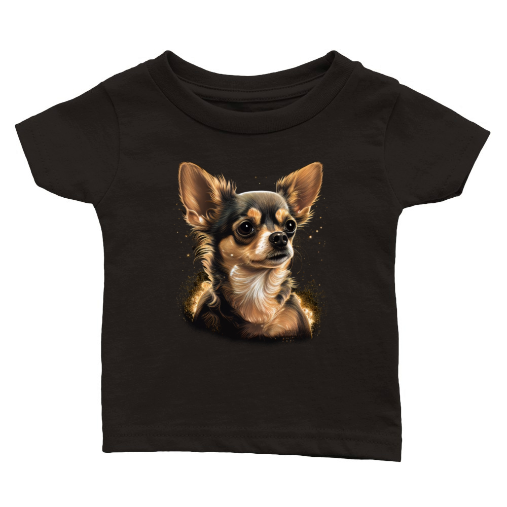Chihuahua - Cute and beautiful coloured Dog Love Classic Baby Crewneck T-shirt