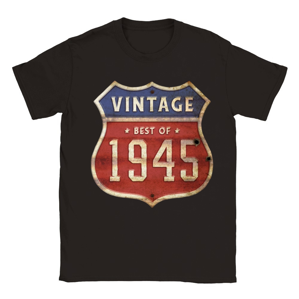 79 Years Old Vintage 1945 Limited Edition 79th Classic Kids Crewneck T-shirt