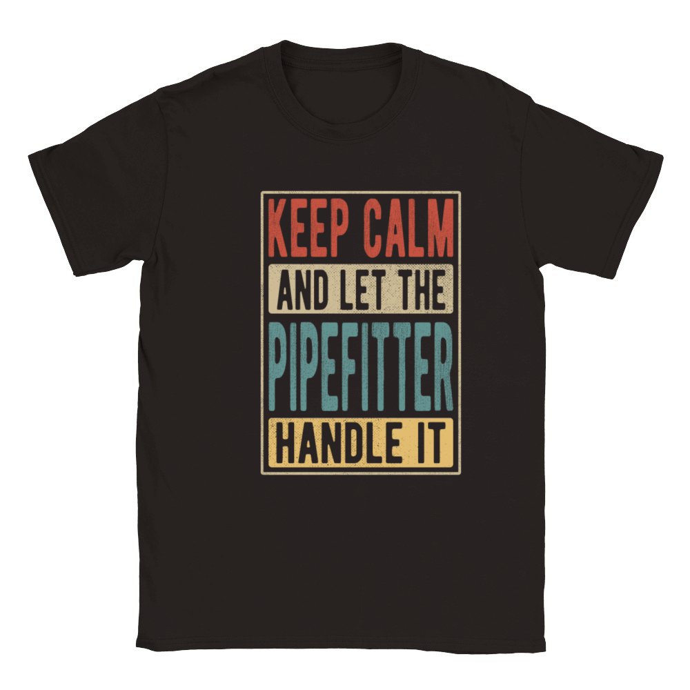 Pipefitter Retro Gift Classic Kids Crewneck T-shirt