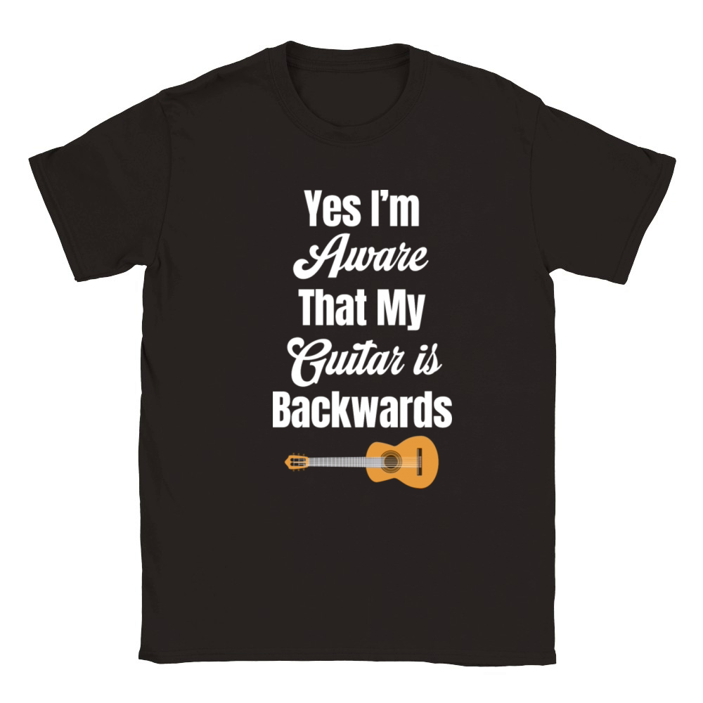 Yes Im Aware That My Guitar Is Backwards Left Classic Kids Crewneck T-shirt
