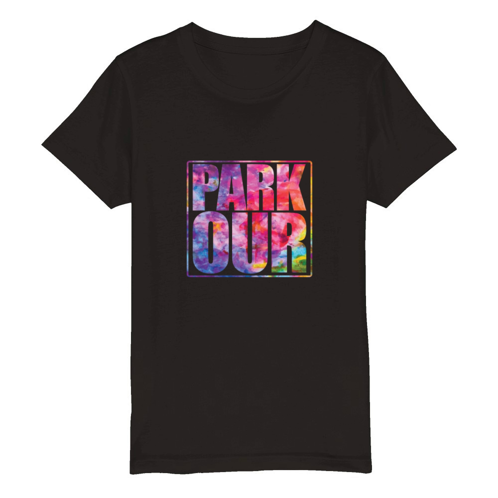 Parkour PARK OUR Jump Sport Fitness Organic Kids Crewneck T-shirt