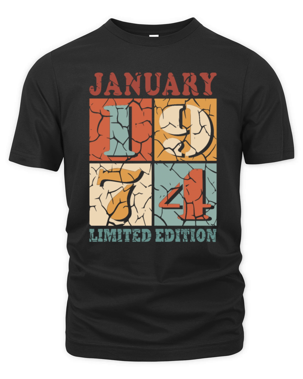 50th birthday 50 years January 1974 Organic Unisex T-shirt