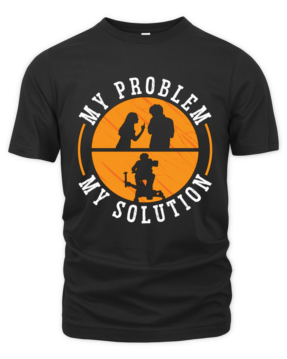 Camera Operator My Problem My Pictogram Dad Mom Organic Unisex T-shirt
