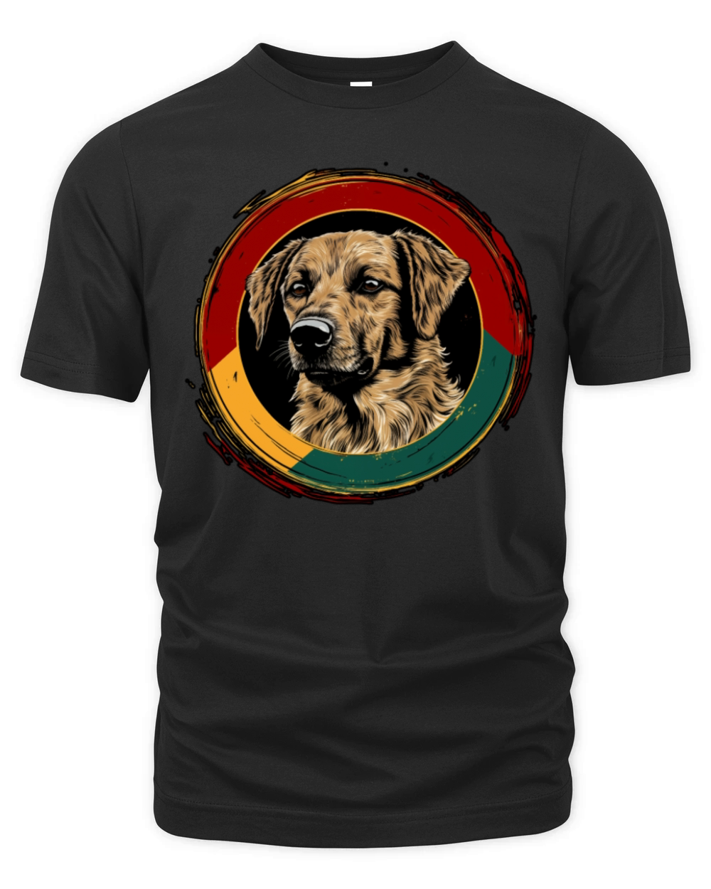 German Shepherd Funny Dog Vintage Retro Spanish Organic Unisex T-shirt