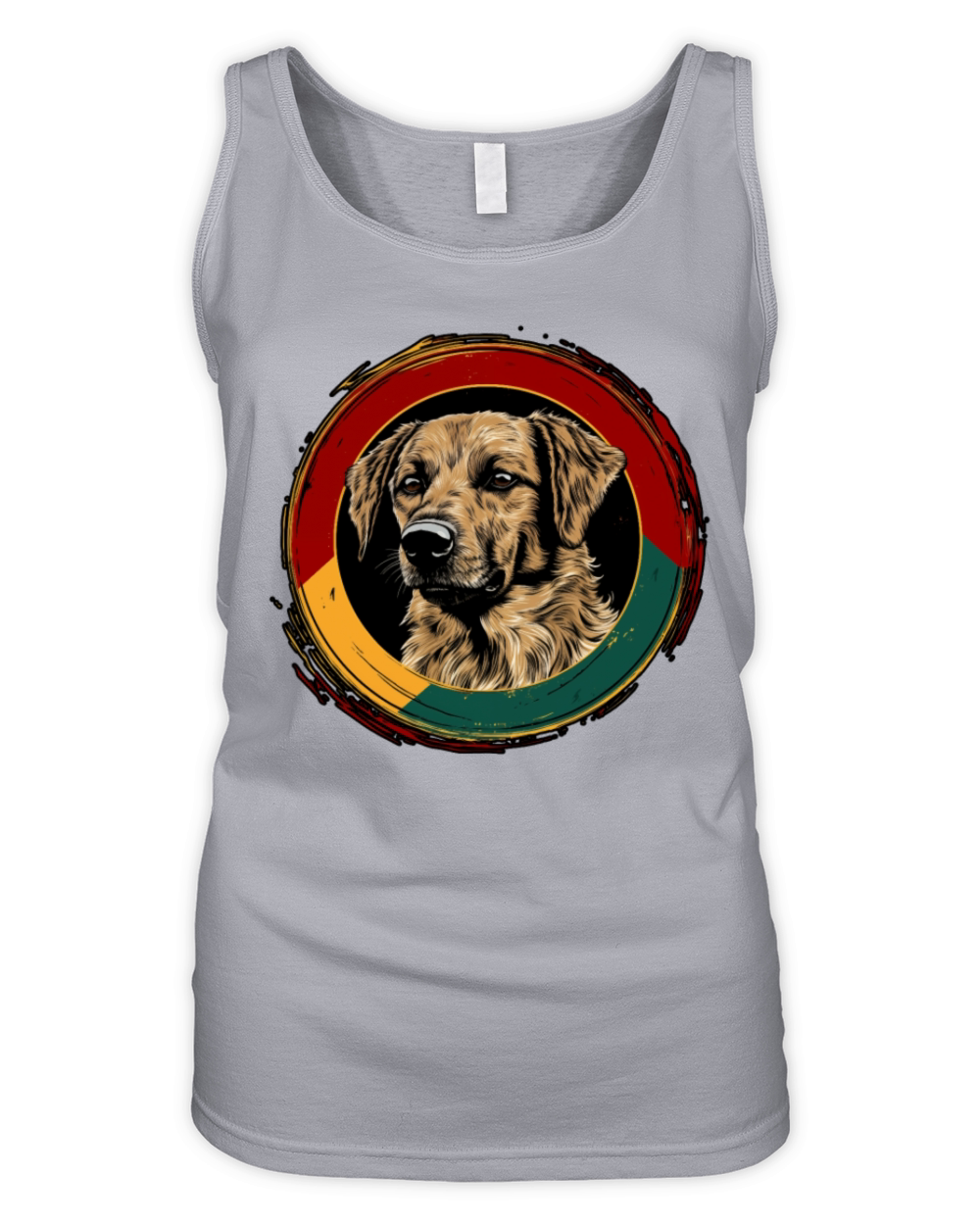German Shepherd Funny Dog Vintage Retro Spanish Organic Women's Tank Top