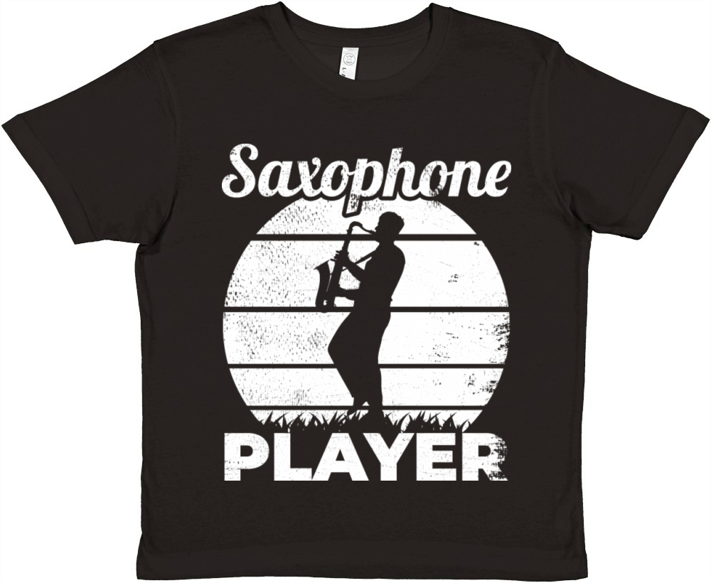 Funny Saxophone Player Premium Kids Crewneck T-shirt