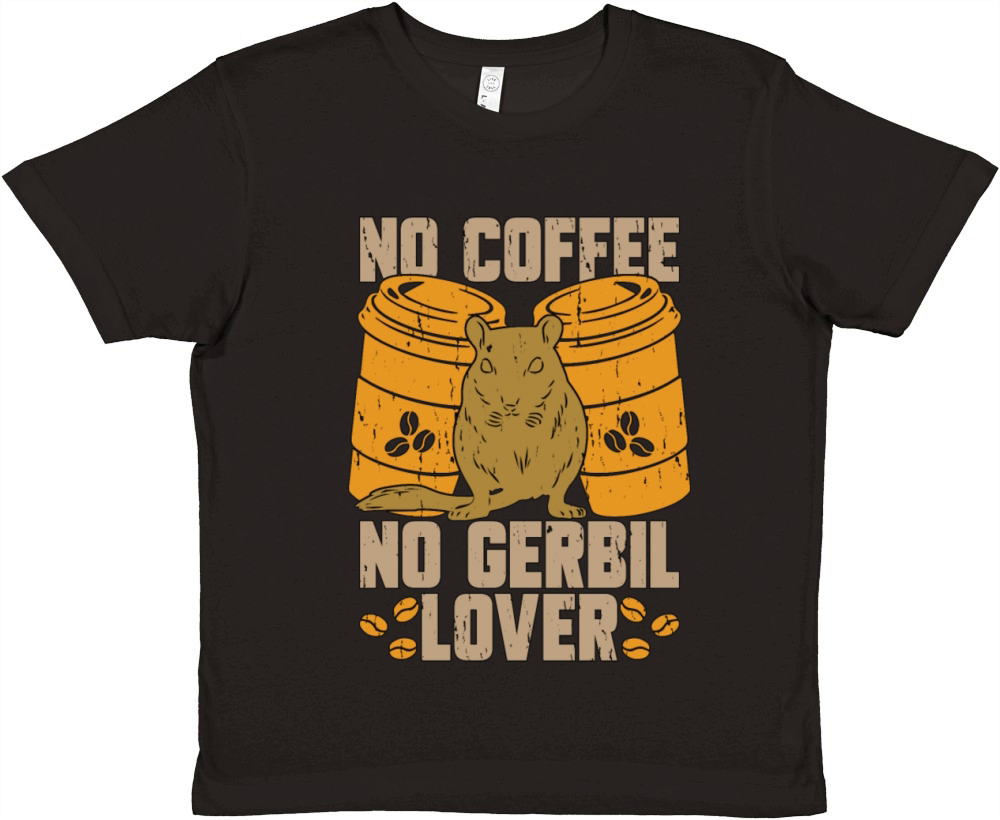 Gerbil Lover No Coffee No Racing Rat Coffee Lover Premium Kids Crewneck T-shirt