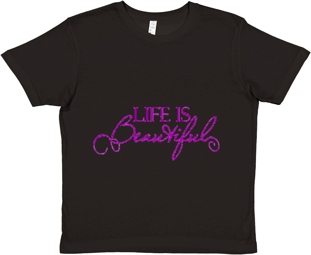 Life is Beautiful Premium Kids Crewneck T-shirt