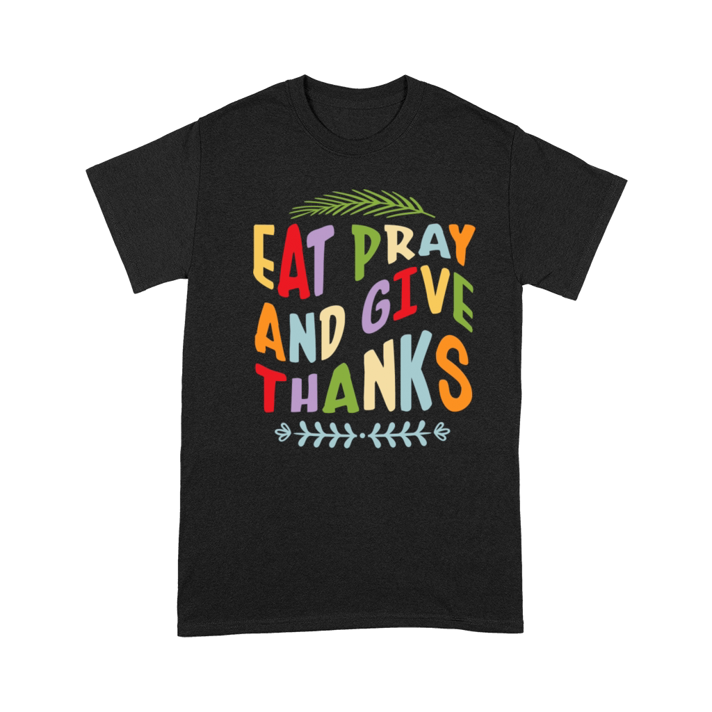 thanksgiving groovy style typography vintage Premium T-shirt