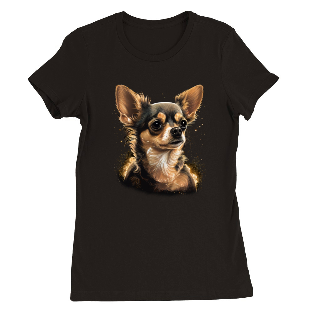 Chihuahua - Cute and beautiful coloured Dog Love Premium Womens Crewneck T-shirt