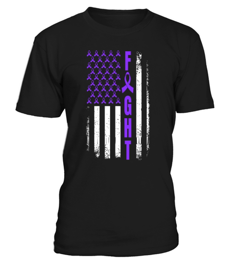 Fight Overdose Awareness USA Flag Purple Ribbon T-Shirt Unisex
