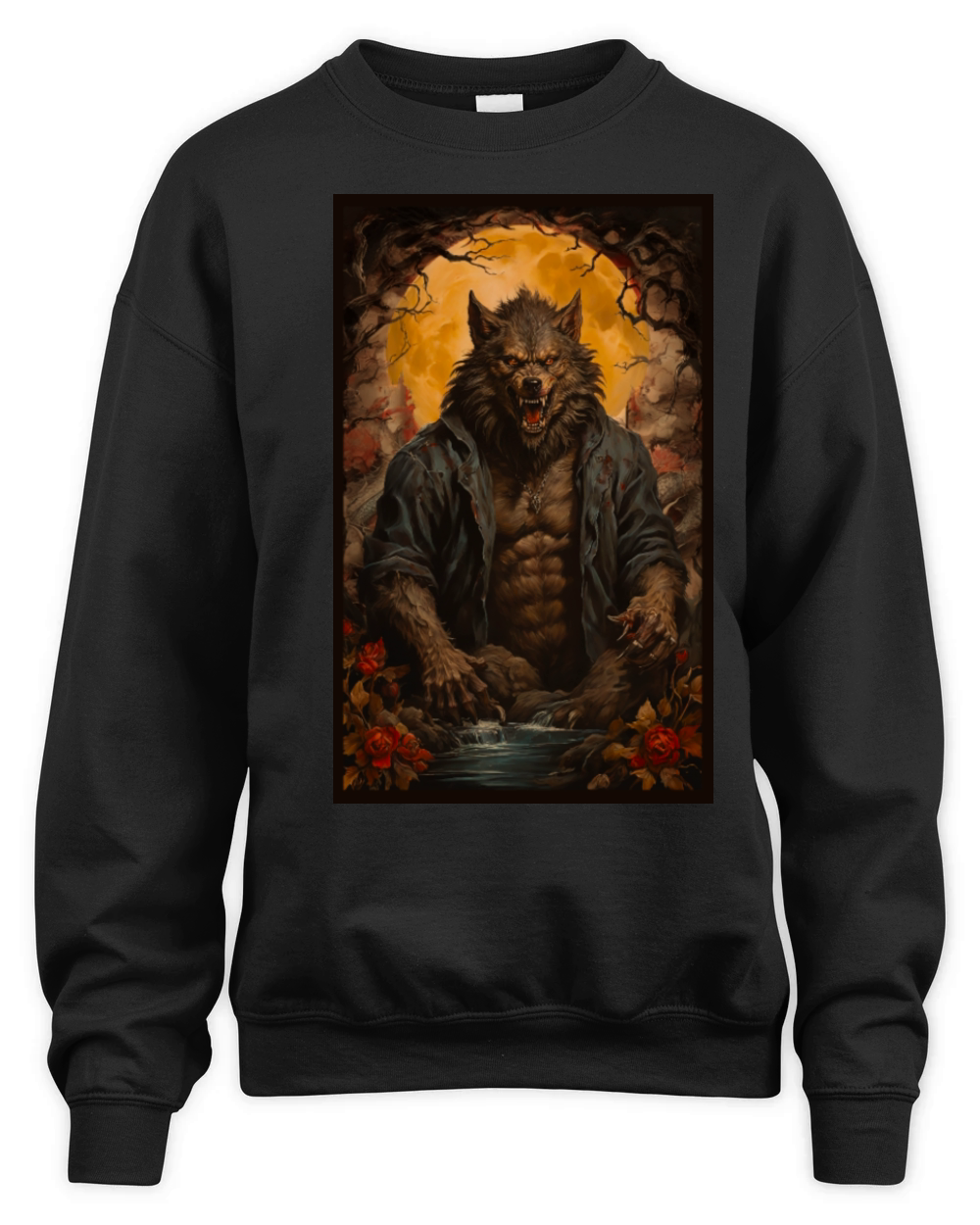 Full Moon Unisex Premium Crewneck Sweatshirt