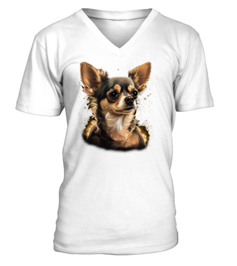Chihuahua - Cute and beautiful coloured Dog Love V-Neck T-shirt