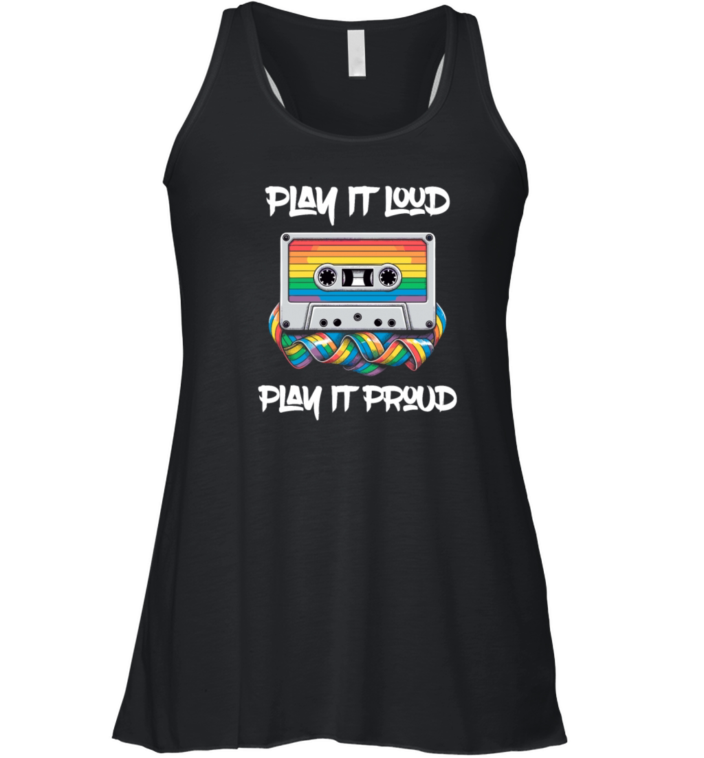 Funny Pride Cassette With Gay Joke Women's Flowy Tank Top