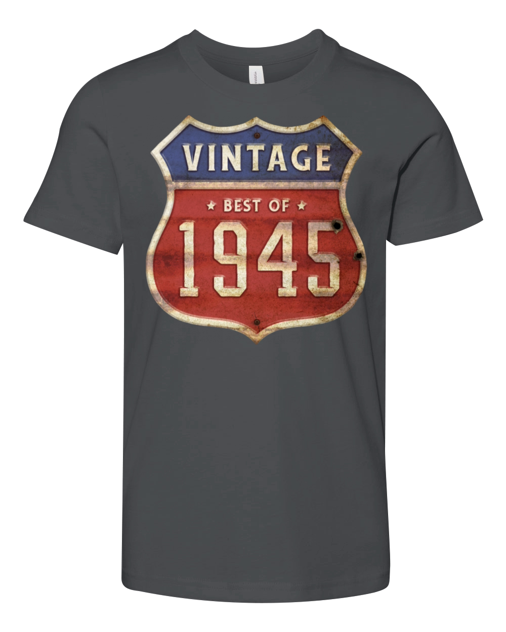 79 Years Old Vintage 1945 Limited Edition 79th Youth Unisex Jersey Tee