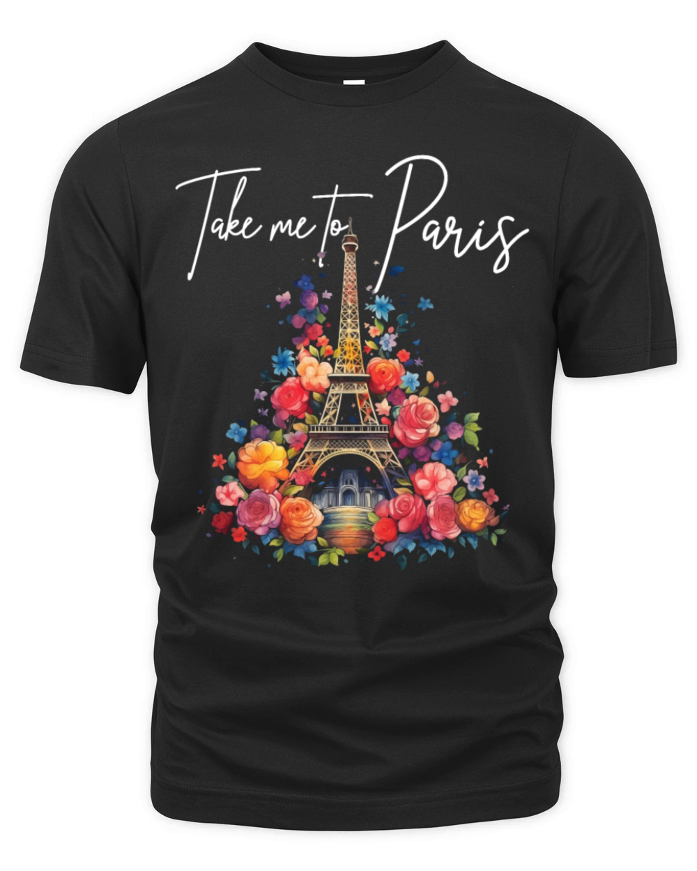 Paris France Eiffel Tower Souvenir Organic Unisex T-shirt