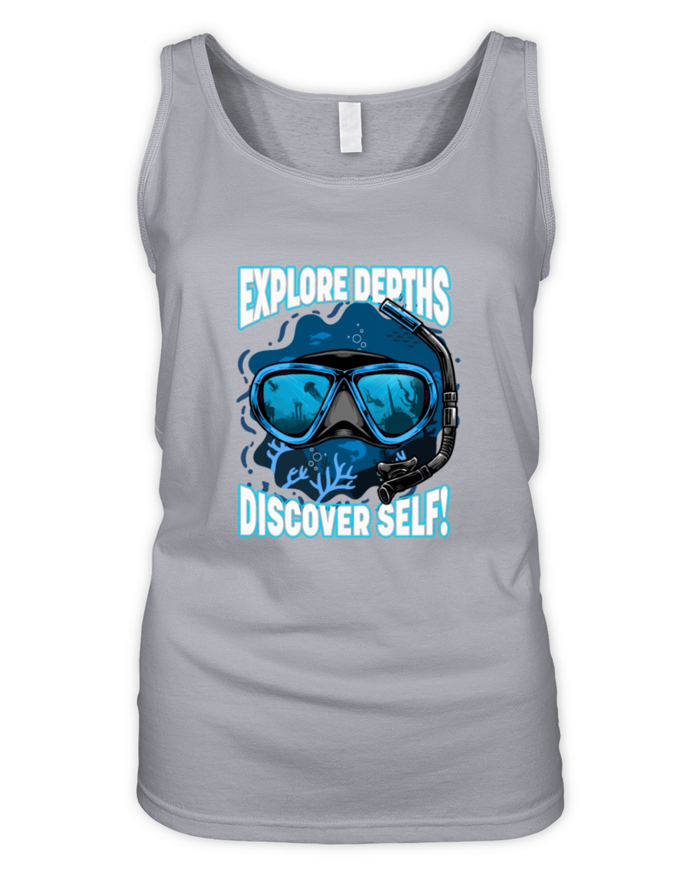 Diver Diving Underwater Organic Women's Tank Top