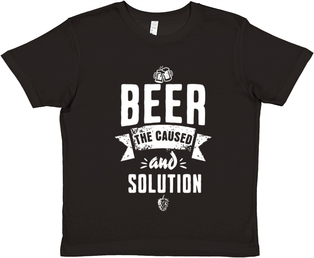 Love Beer Funny Party Hops Craf Drinker Quote Premium Kids Crewneck T-shirt