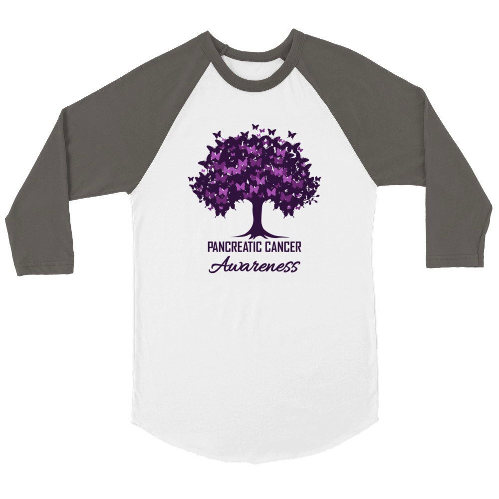 Pancreatic Cancer Awareness World Cancer Day Mom Unisex ¾ sleeve Raglan T-shirt