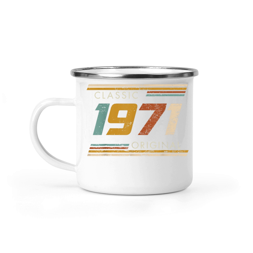 Classic 1971 Vintage Birthday Camping Mug