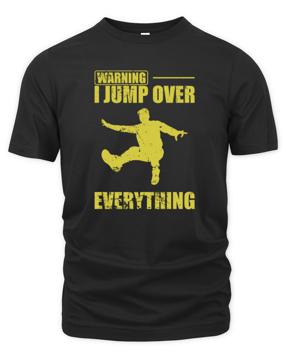 Warning I jump over Everything Parkour Sport Organic Unisex T-shirt