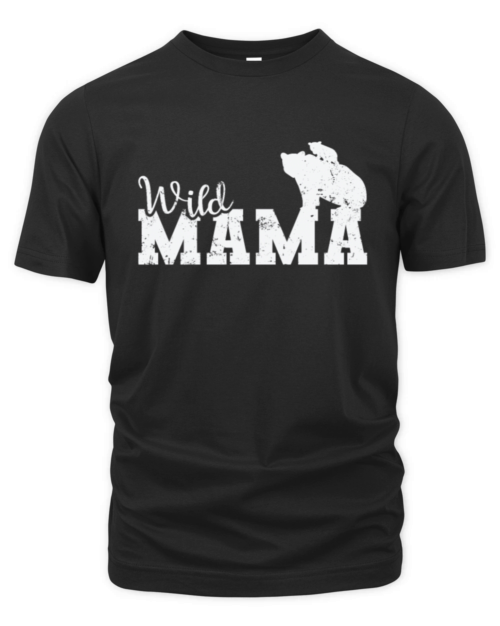 Wild Mama Bear Forest Animal Organic Unisex T-shirt